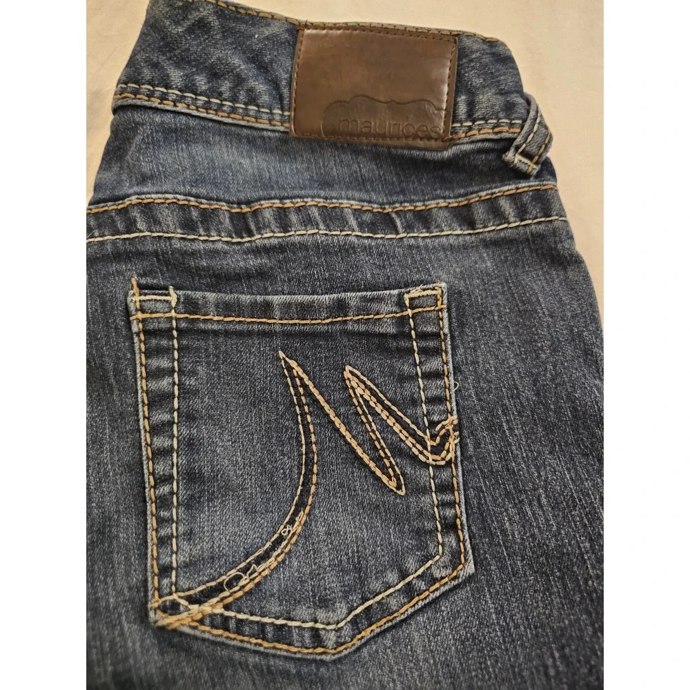 Maurices Women's Dark Wash Bootcut Jeans Size 12 Short Stretch Denim‎